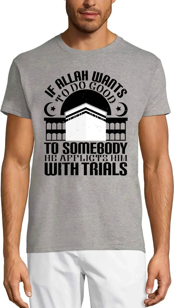 Herren Grafik T-Shirt Wenn Allah jemandem Gutes tun will - Kaaba – If Allah Wants To Do Good To Somebody - Kaaba – Öko-Verantwortlich Vintage ...