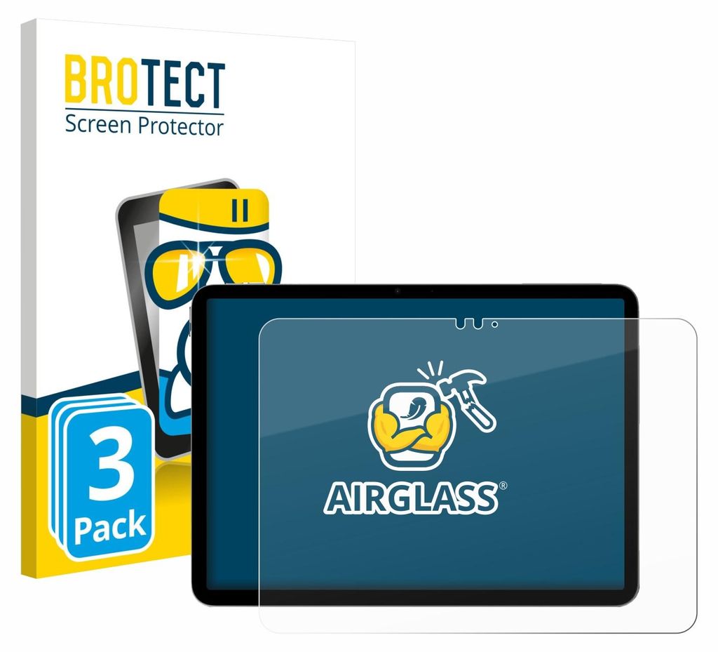 3x BROTECT Schutzglas für Apple iPad Air 11" M4 2026 Schutzfolie Panzer Folie Glas Display Schutz klar