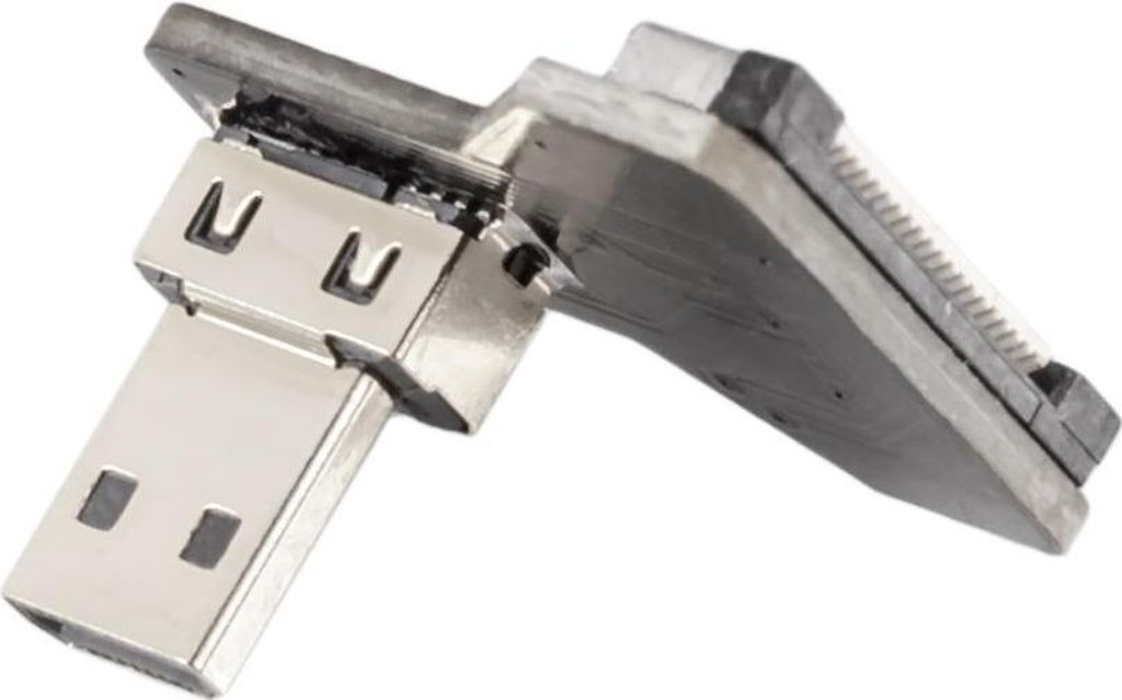 Adapter für DIY HDMI Kabel - Anschluss: Micro Typ D Stecker - Ausführung: nach links gewinkelt