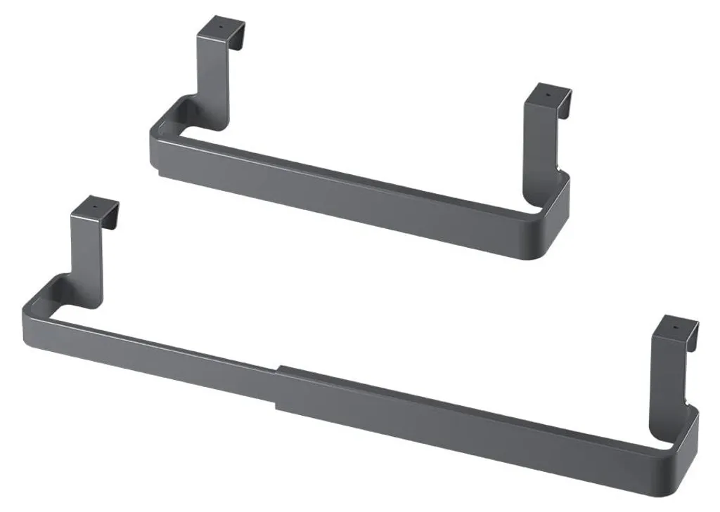 Porte-serviettes sans perçage extensible gris : stop au désordre