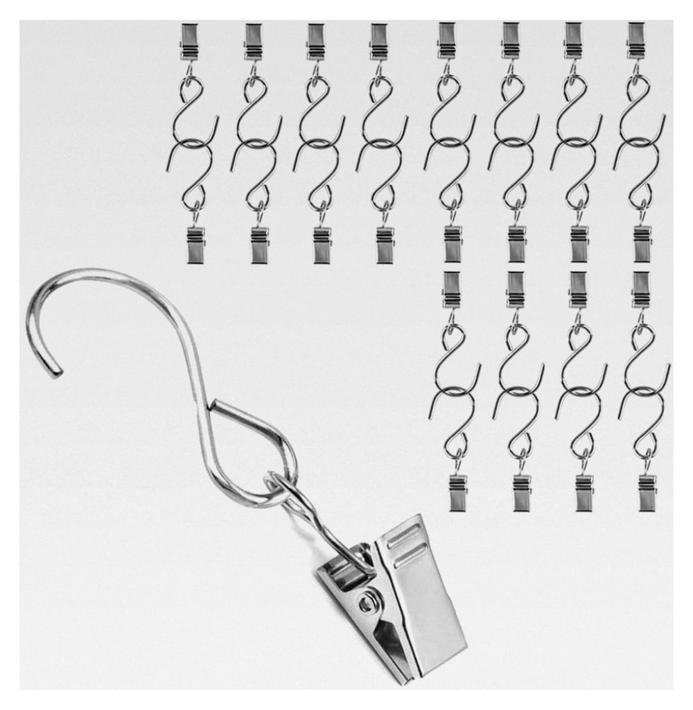 Metall Hängende Clips Haken, Klammer Hänger für Vorhänge, Party Lichter, Outdoor Aktivitäten Draht, Heimdekoration, 25 Stück