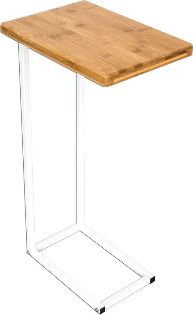Designer-Couchtisch Beistelltisch Edelstahl-Naturholz mit Produktbild 