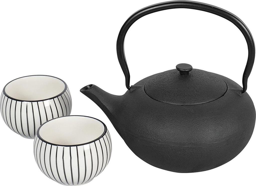 BREDEMEIJER Stövchen Gusseisen Hunan schwarz Produktbild 