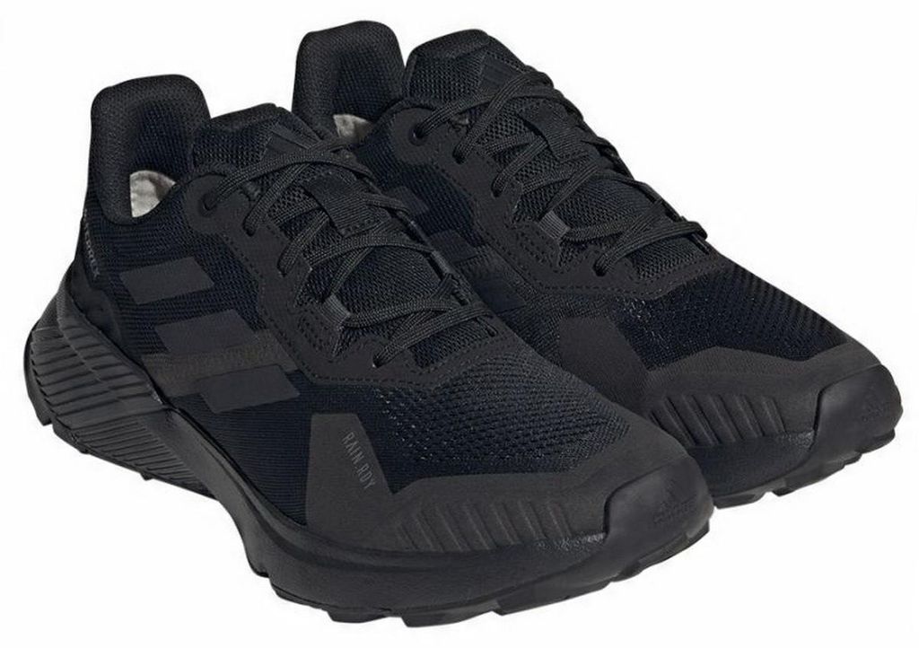 Adidas - Herren Schuhe "Terrex Soulstride", Rain.RDY PP5876 (42,5 EU) (Kernschwarz/Kohlen-Schwarz/Grau)