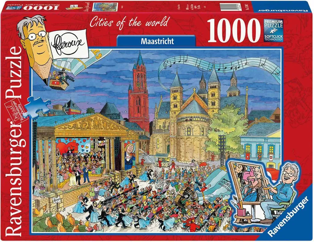 Puzzle 1000 pièces Ravensburger Maastricht par Fleroux pour Adultes