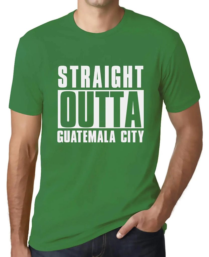 Herren Grafik T-Shirt Direkt aus Guatemala-Stadt – Straight Outta Guatemala City – Öko-Verantwortlich Vintage Jahrgang Kurzarm Lustige Druck