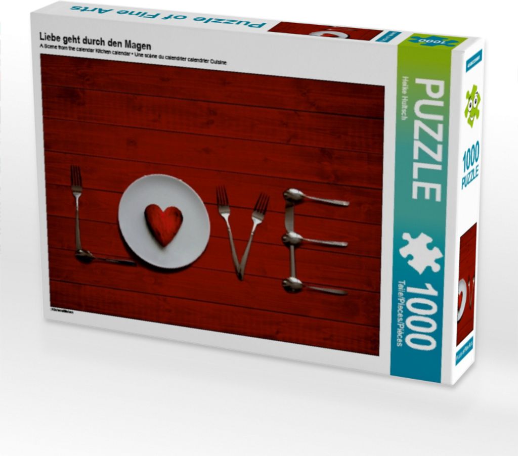Calvendo Liebe geht durch den Magen 1000 Teile Puzzle quer 640x480mm, Hultsch Heike; 7304225