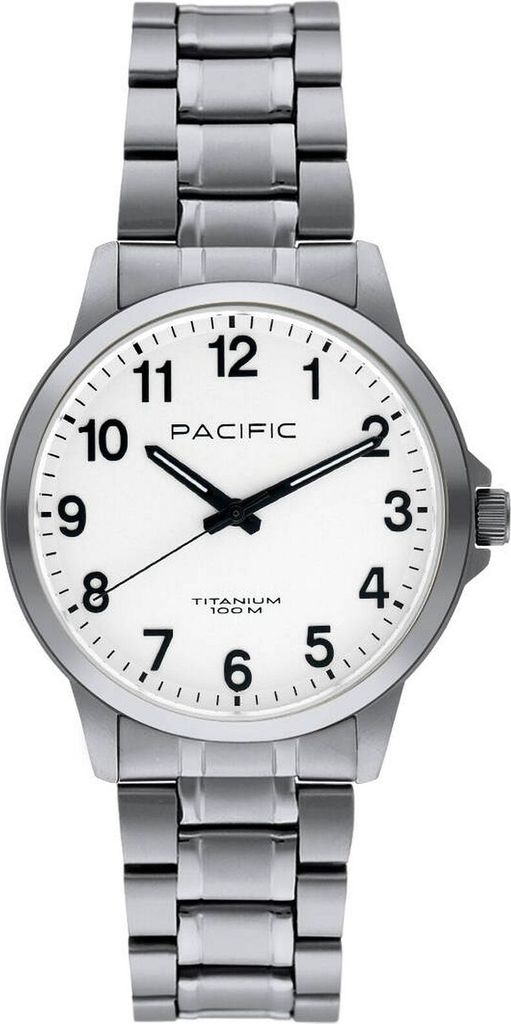 A studio shot of a men's watch on a white background.
