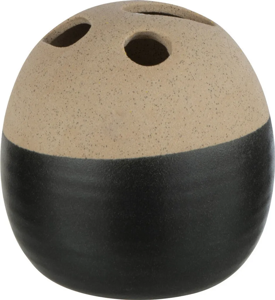 Vase boule bicolore J-Line : l'objet déco idéal pour petits appartements