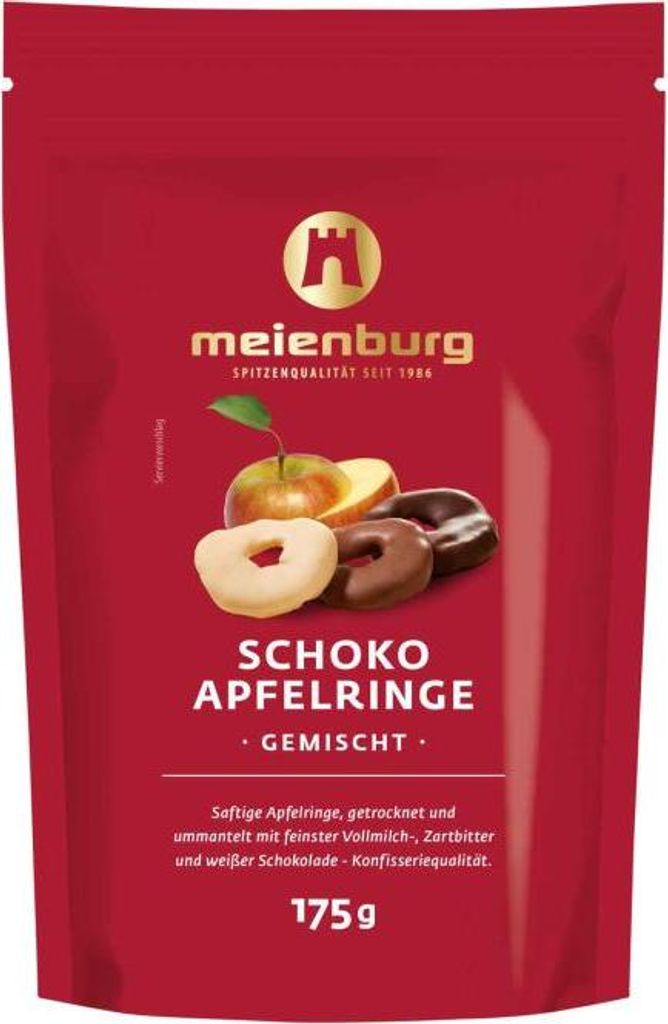 Meienburg Schoko Apfelringe 175g Produktbild 