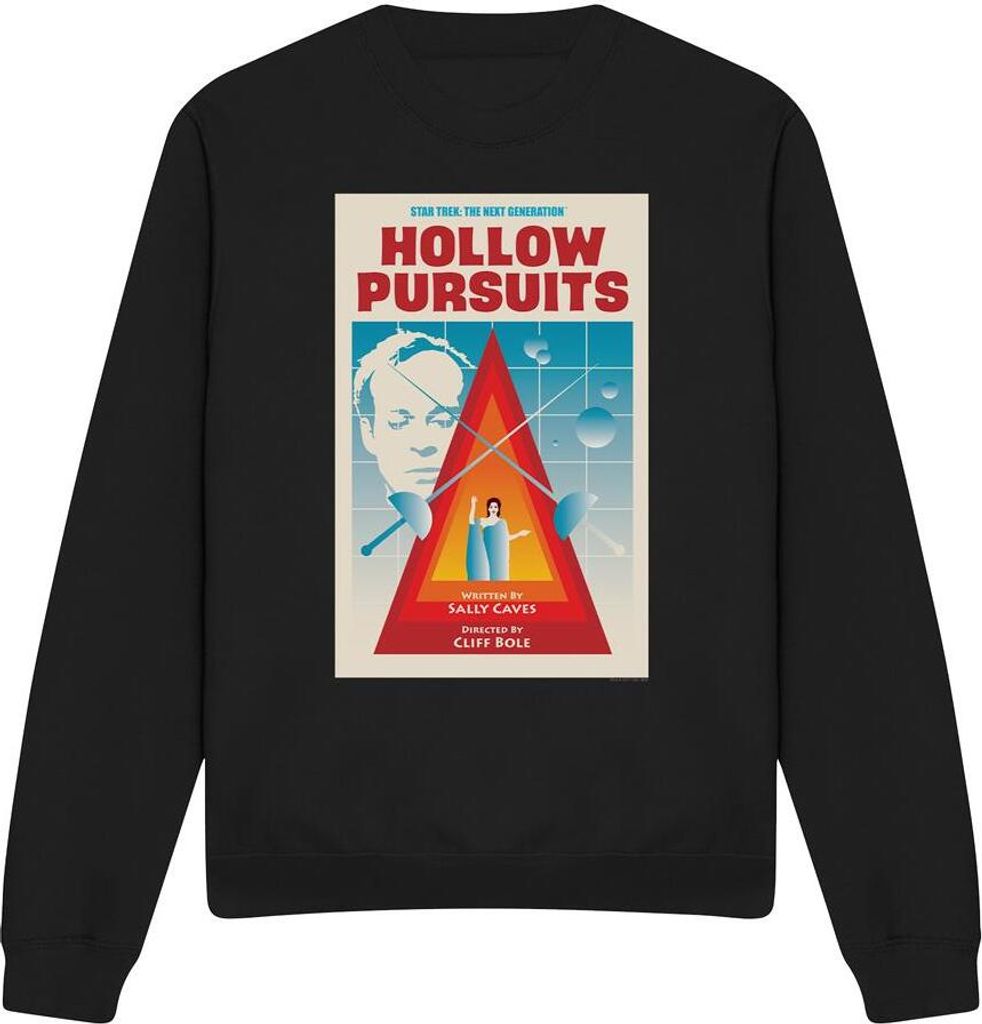 Star Trek - "The Next Generation Season 3 Episode 21" Sweatshirt für Herren/Damen Uni TV11805 (S) (Schwarz)