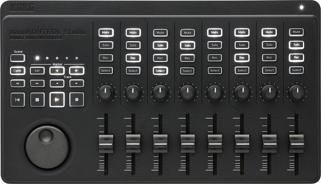 KORG NanoKONTROL - USB and Bluetooth Studio Mobile MIDI Controller