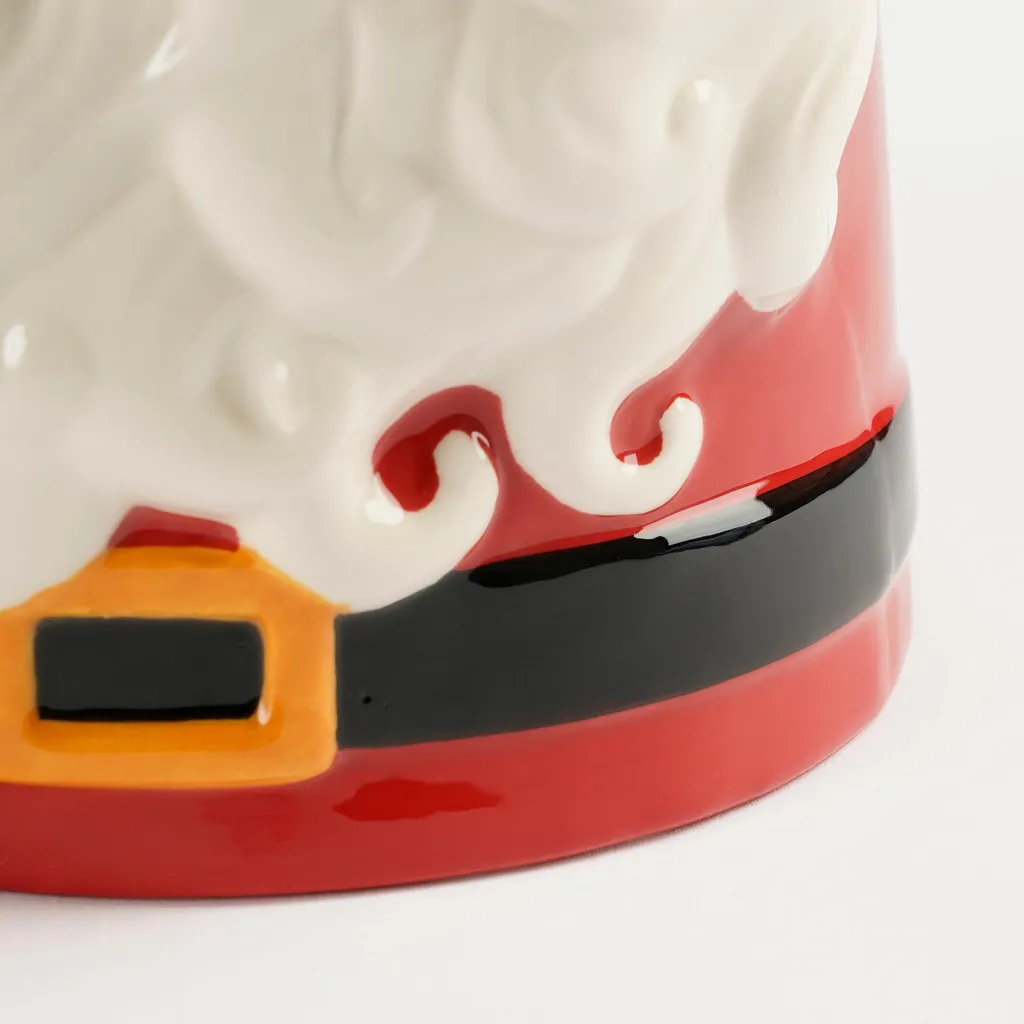 Maison des Saisons Récipient de Célébration Rouge en Faïence 26cm