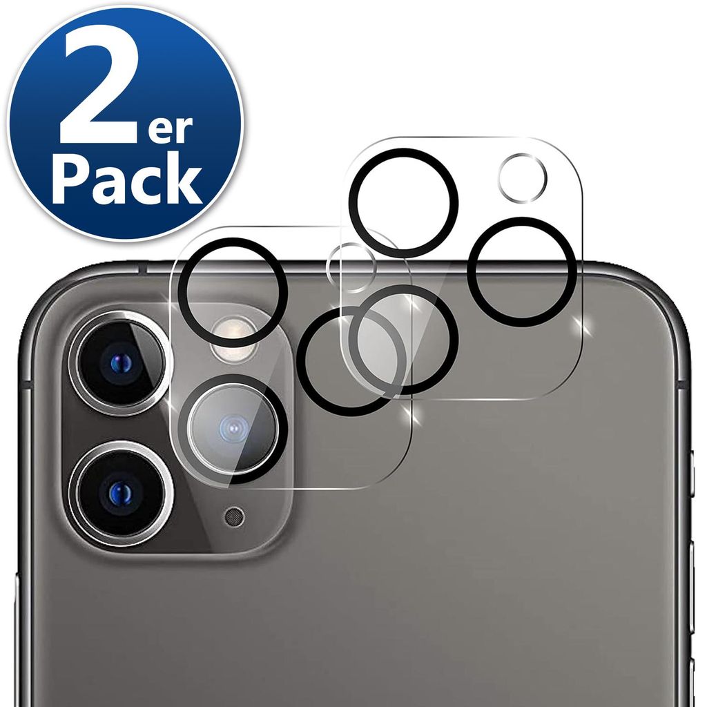 2x Kamera Panzerglas für Apple iPhone 11 Pro Kamera Schutz Produktbild 