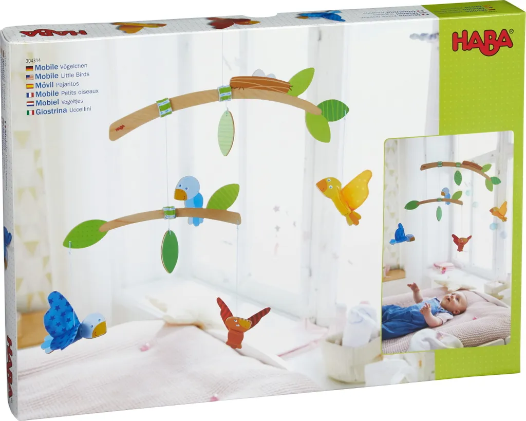 Mobile Bébé HABA Petits Oiseaux - Solution Apaisante pour Nuits Calmes - 2