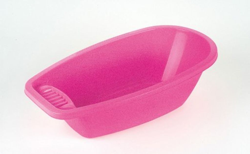 Klein Puppenbad groß rosa Badewanne für Babypuppen 51 cm Spielzeug