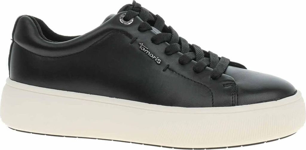 Tamaris Ledersneaker - Schwarz Leder : 36 : Normal Größe: 36 Weite: Normal