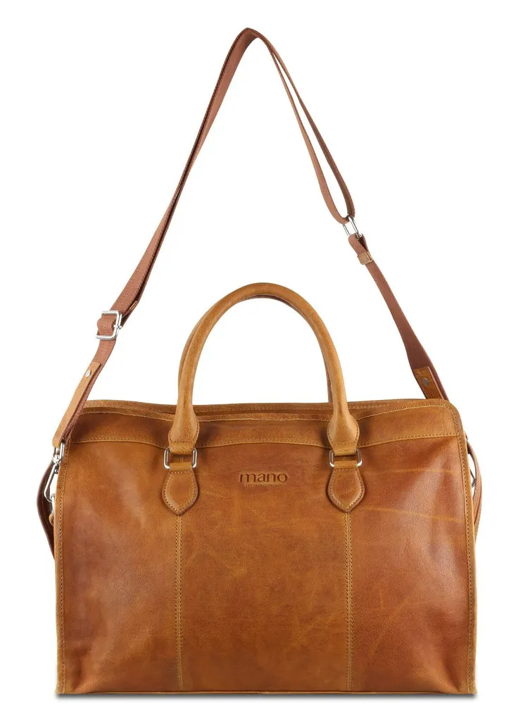 Sac de voyage cuir Cognac idéal pour vos week-ends Bristol Don Pietro