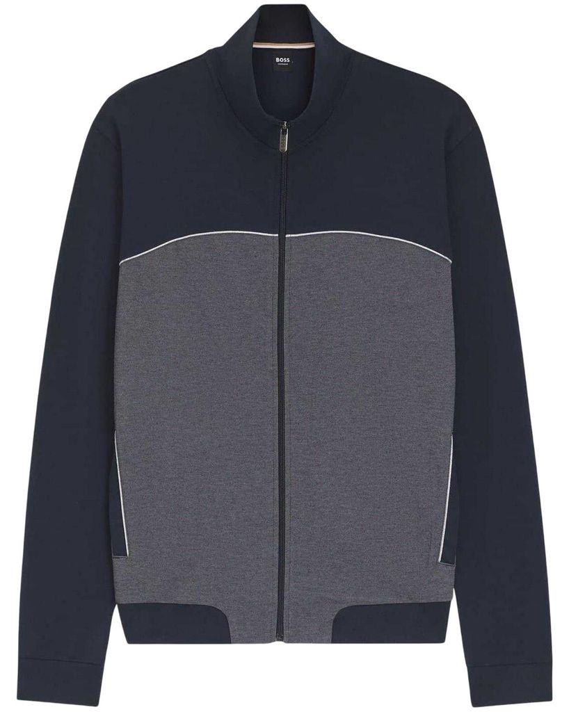 Boss - Trainingsjacke für Herren, Kontrastpaspel GT18588 (L) (Dunkelblau)