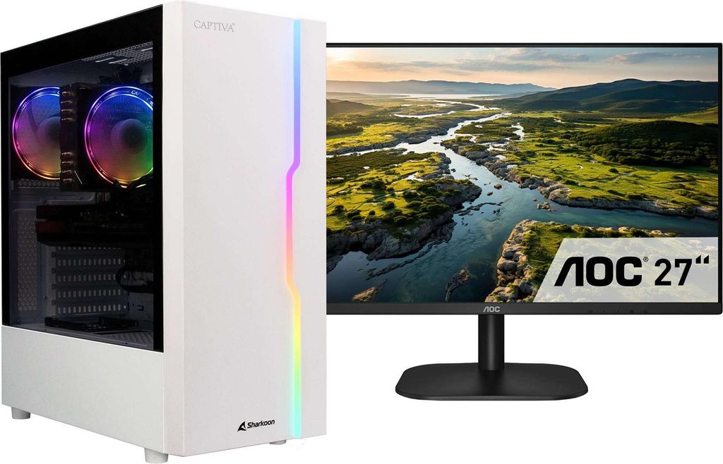 CAPTIVA Power Starter R78-399 TFT Bundle, 3,9 GHz, AMD Ryzen 5, 5600G, 16 GB, DDR4-SDRAM, 1 TB