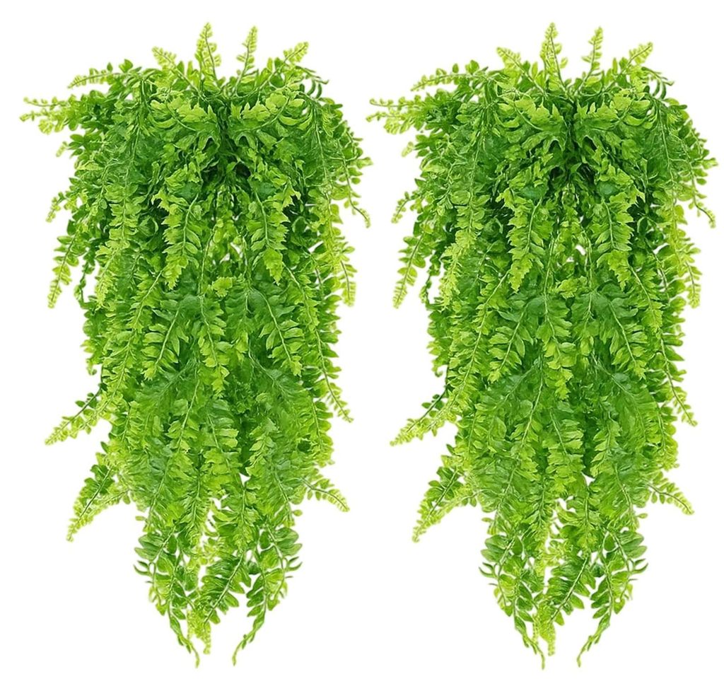Künstliche Hängepflanze, 80 cm, dekorative Pflanzen für drinnen und draußen, realistische künstliche Pflanzen, künstliche Blattpflanzen für ...