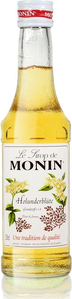 Monin Holunder Blüte Sirup, 250 ml Flasche