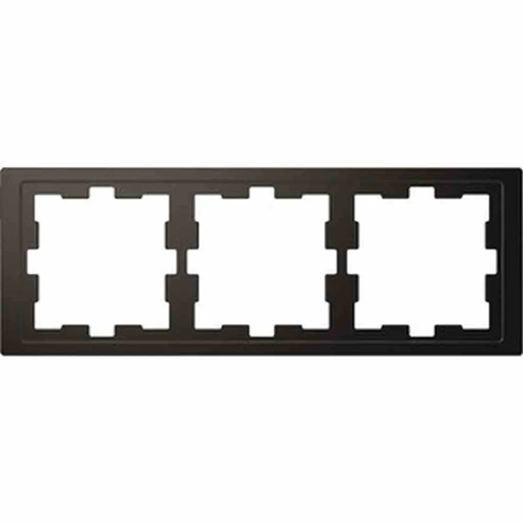 Cadre triple Anthracite D-Life Merten MEG4030-6534 pour Salon et Bureau