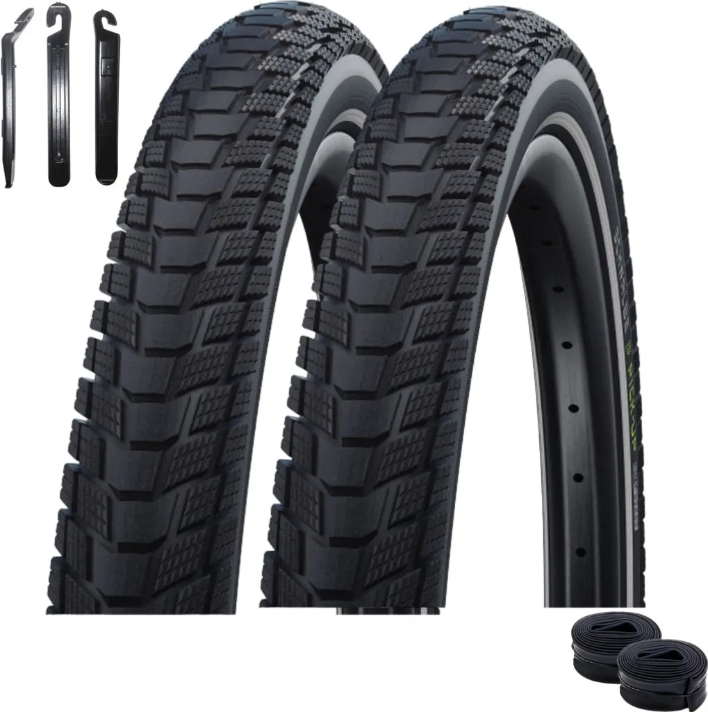 Pneus Schwalbe Pick Up 65-584 Addix Performance et 2 chambres à air AV19F