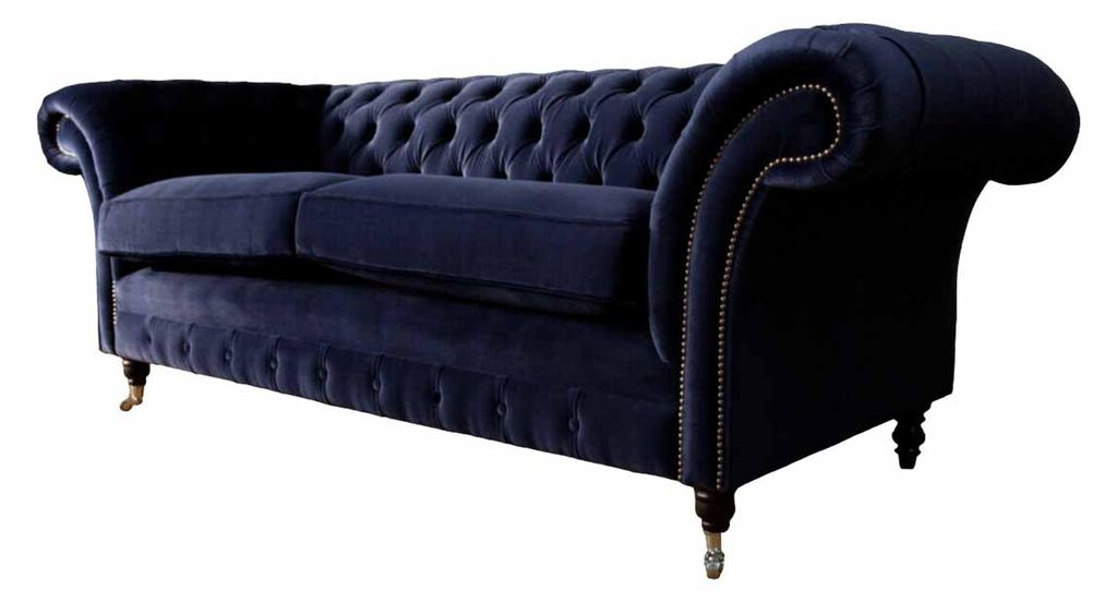 Chesterfield Dreisitzer Couch Polster Design Sofa 3er Sitz Sofas Möbel