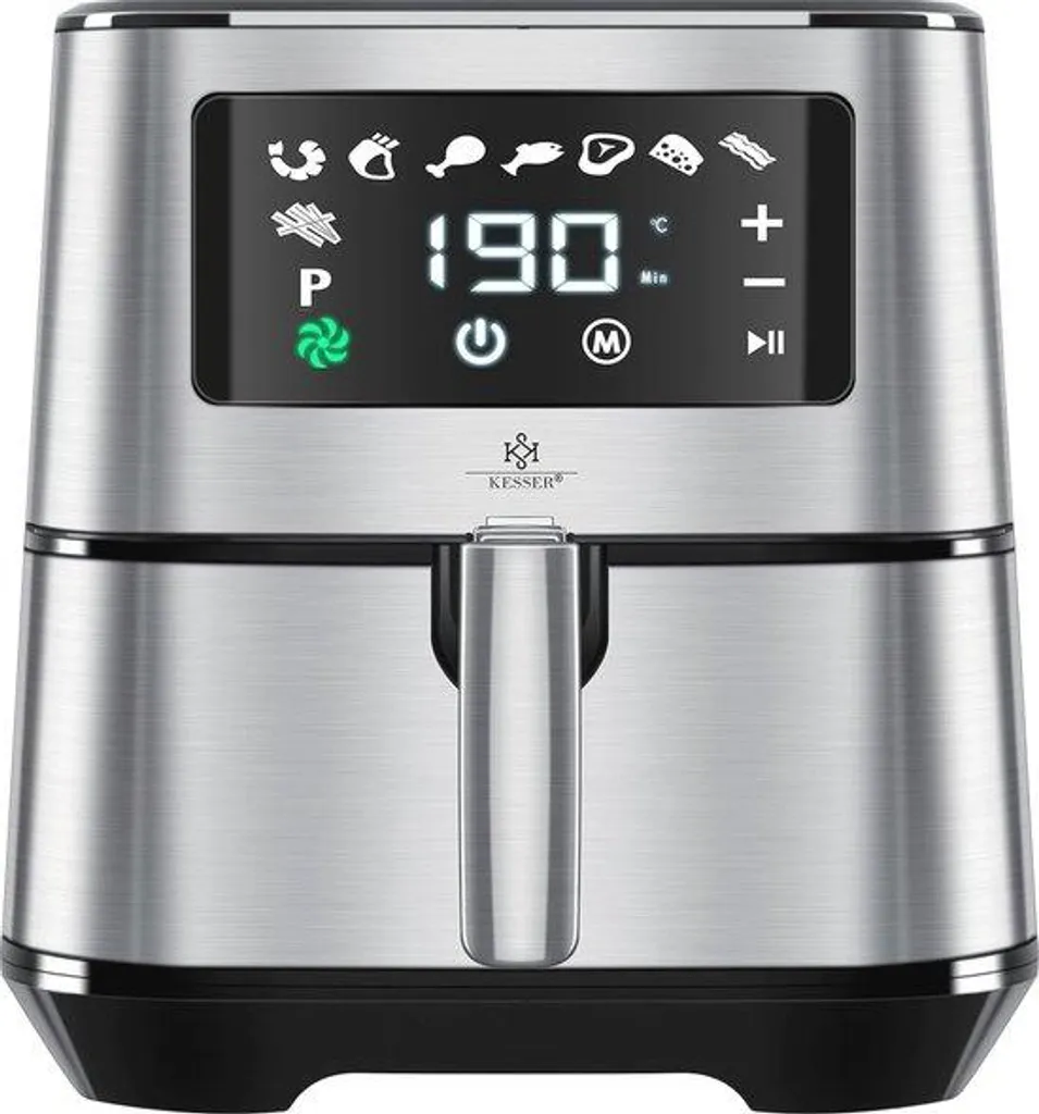 Friteuse sans huile 5,5 L en acier inox avec écran tactile - Modèle AF550