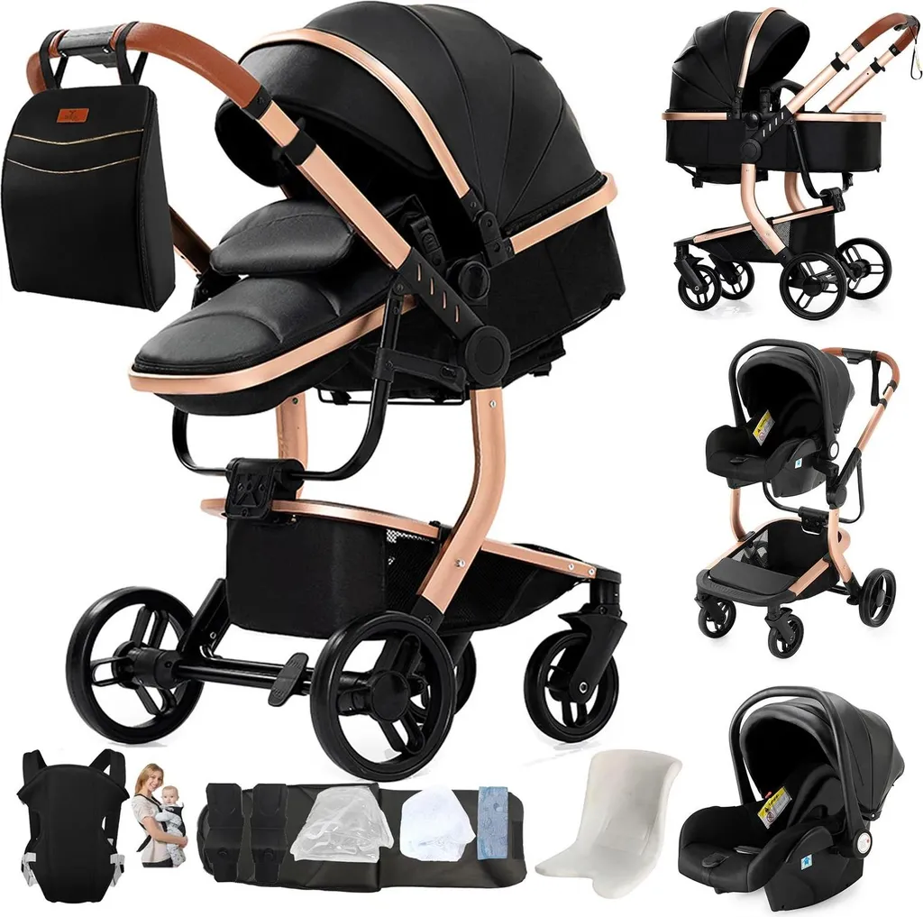 Porte-bébé de voyage idéal pour sorties actives cadre ajustable noir