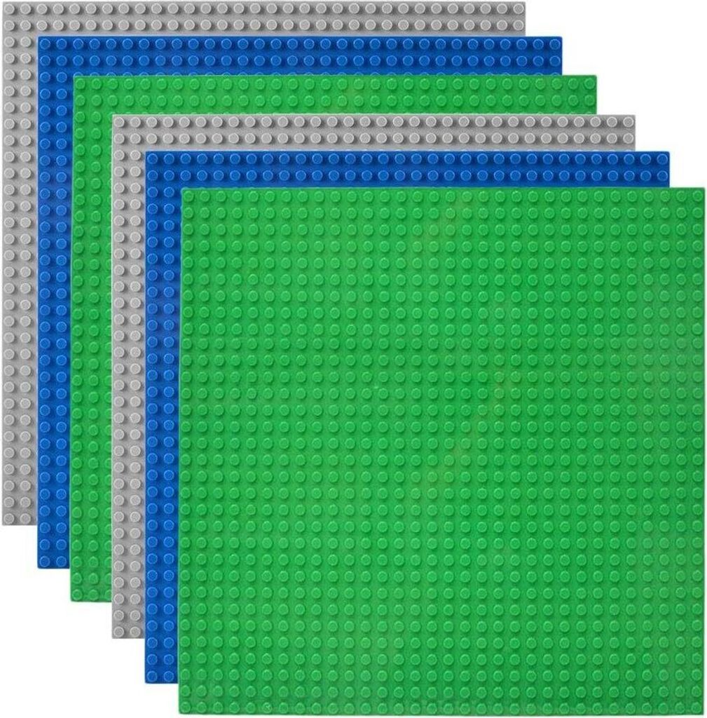 Set Di 60 Piastre Base Per Costruzioni - 6 Misure Diverse (4x4, 4x8, 6x8, 8x8, 6x12, 8x16) - Compatibili Con I Principali Mattoncini - Colori Assortiti