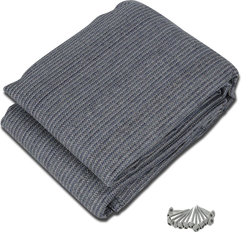 Faziango Vorzeltteppich 400x400 cm HDPE UV-stabil Wasserdurchlässig Atmungsaktiv für Zelt & Caravan & Picknick