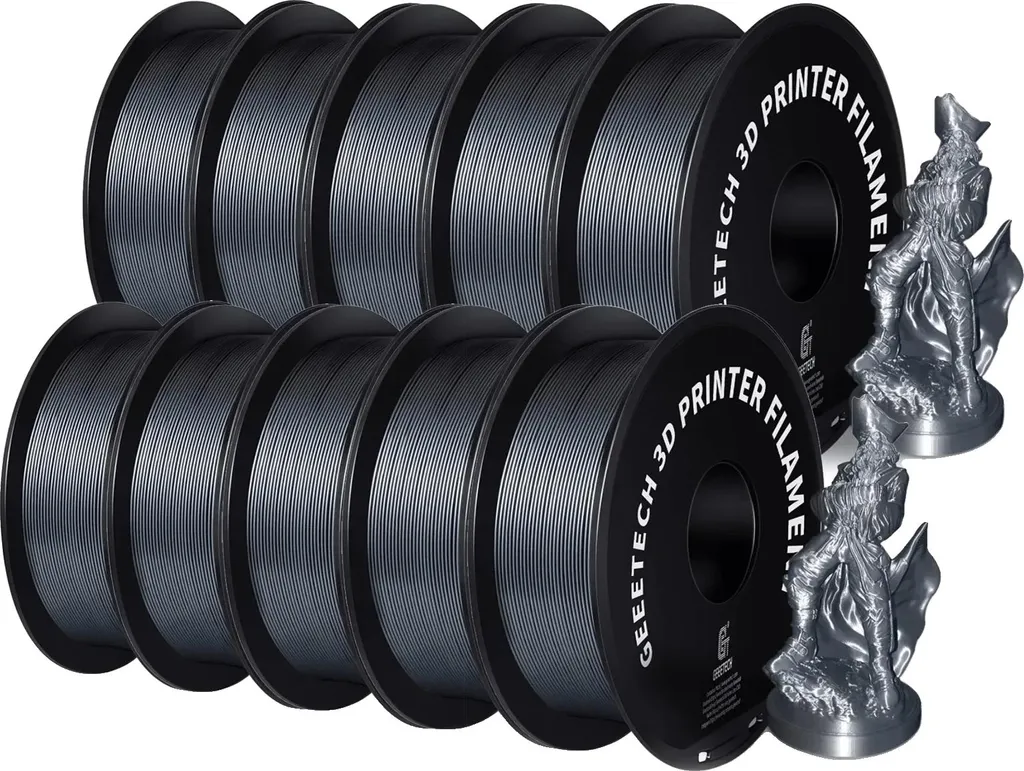 Filament PETG Argent 1.75mm : Matériau Robuste et Finition Métallique Pro