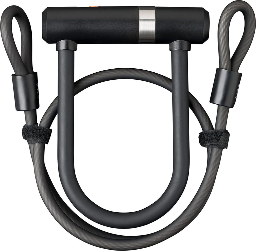 AXA Bügelschloss Newton Mini Pro+Cable, Länge 140mm, Ø17mm