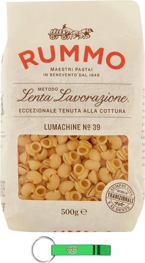 8er-Pack Rummo Pasta Lumachine N°39,Italienische Nudeln aus Hartweizengrieß,Italienische Pasta 500g