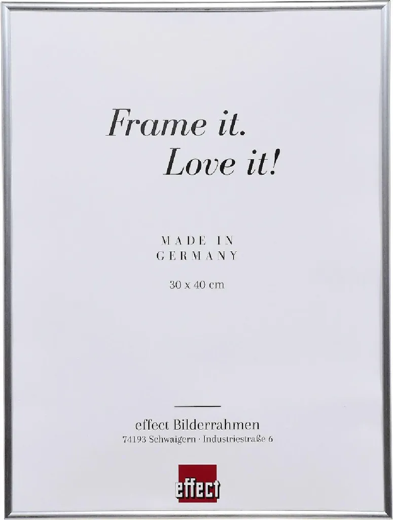 Effetto Art Cornice Plastica Argento 40x60 Vetro Trasparente | Acquista