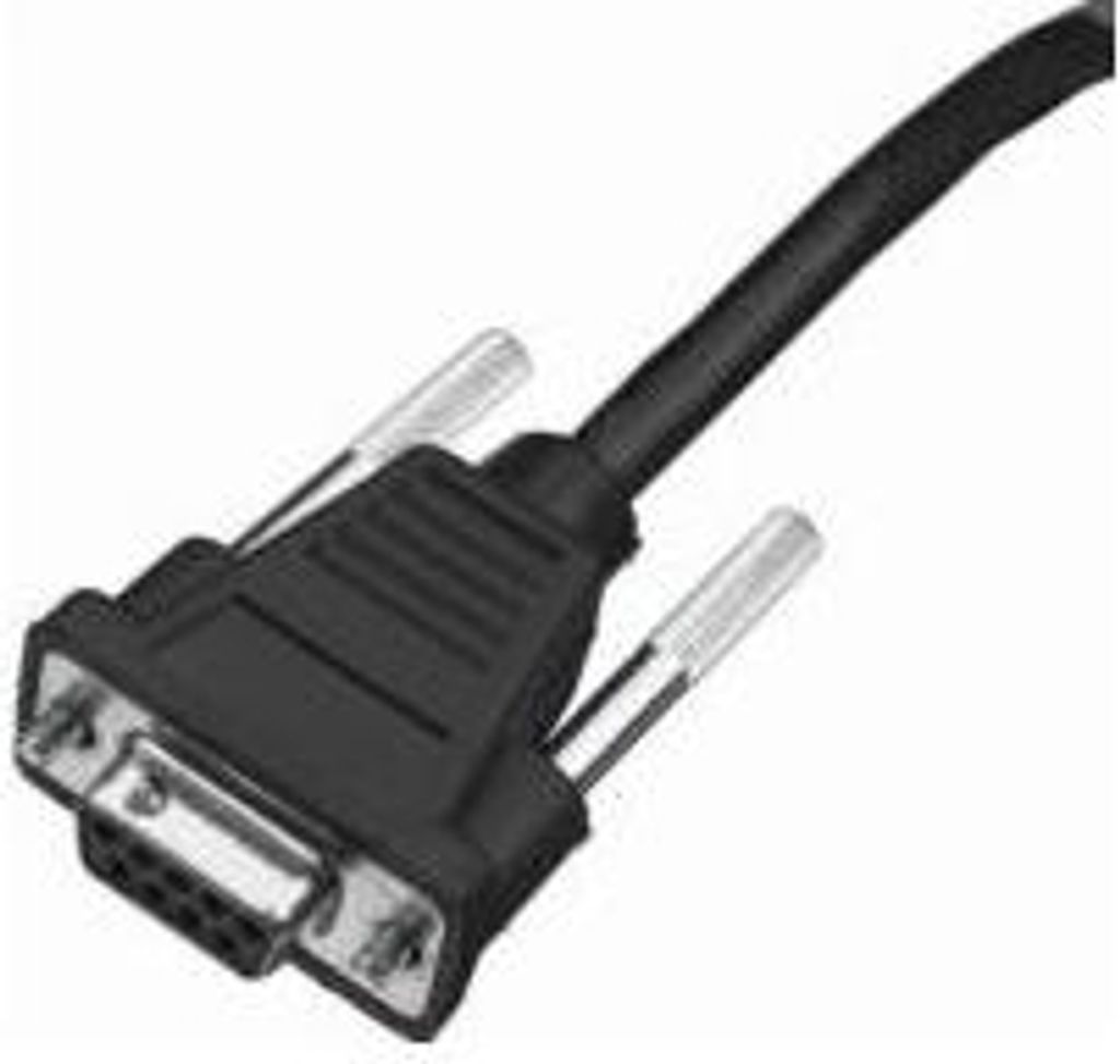 Honeywell Acc Cable: RS232, black, DB9 female, 2.9m (9.5 ́), coiled, 5V external power (55-55000-3)