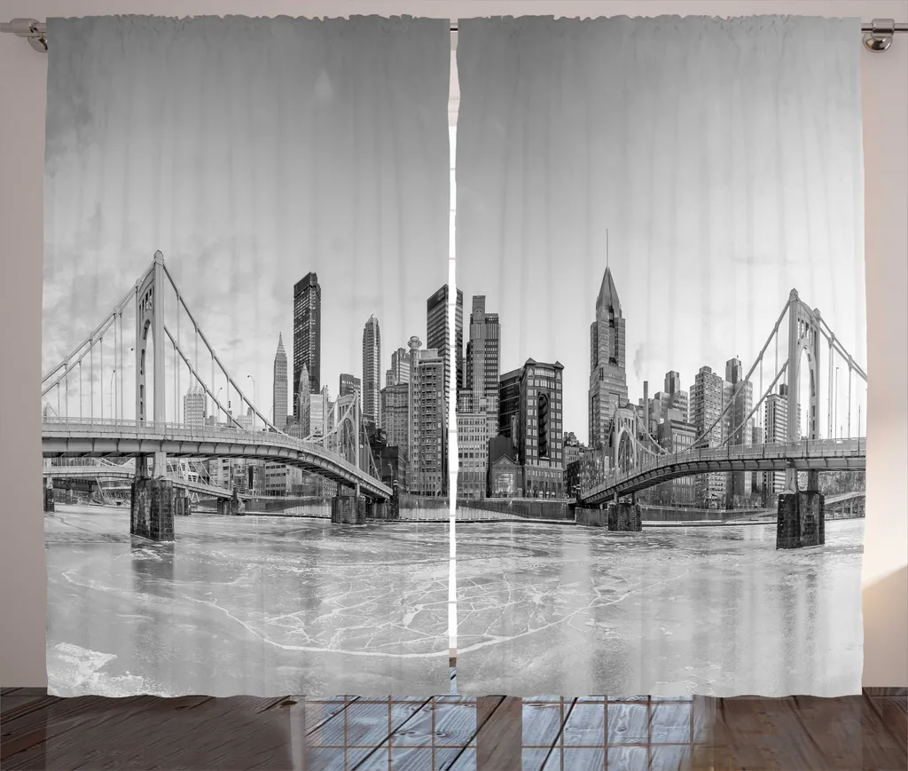 Rideau Grande Largeur 280x225 cm Pittsburgh pour Cacher un Vis-à-vis