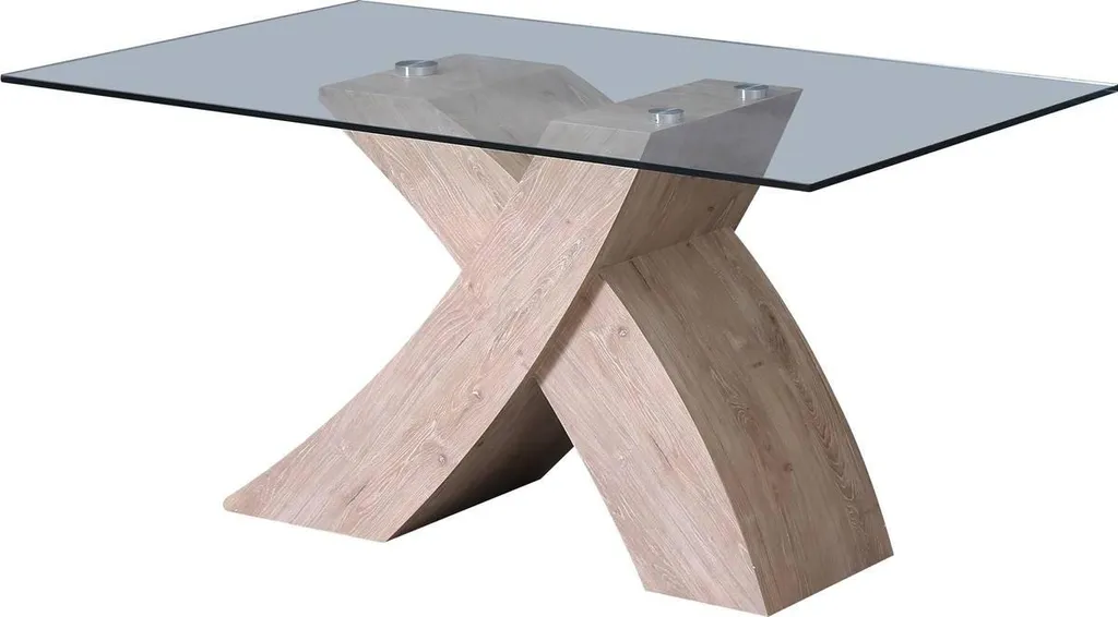 Table repas Mona 150 x 90 cm en bois de chêne massif design scandinave