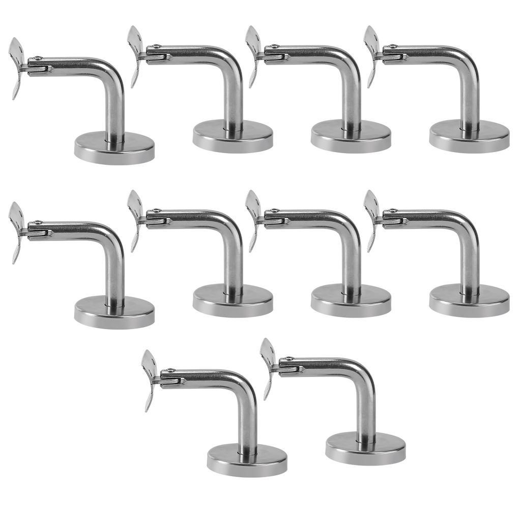 Clanmacy Edelstahl Handlaufhalter Handlaufhalter Wandhalter Handlaufhalter Rohrtreppe 10 Stk.