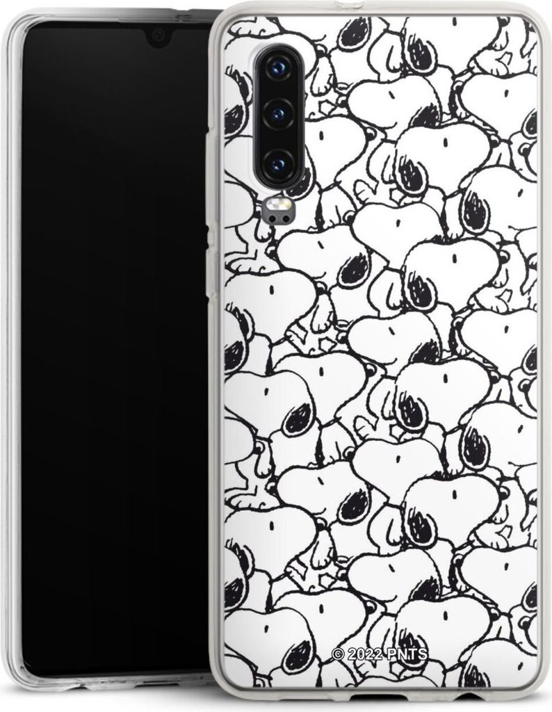 DeinDesign Handyhülle für Huawei P30 Silikon Hülle Case Smartphone Schutzhülle Muster Peanuts Snoopy