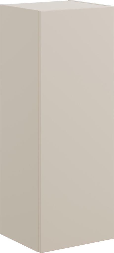Badezimmerschrank, Halbhoher Schrank, Matt Kaschmirfarben, 30 Cm, 1 Tür Mit Push-Open-Funktion