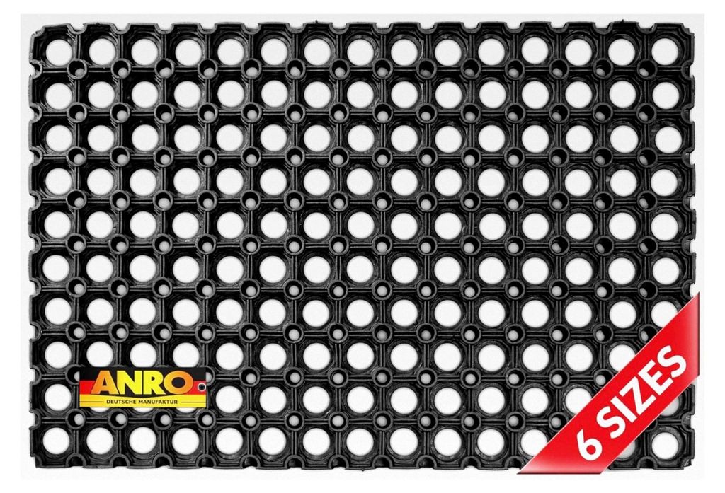 Ringgummimatte Wabenmatte mit Lochmuster Drainage Fußmatte 40x60cm