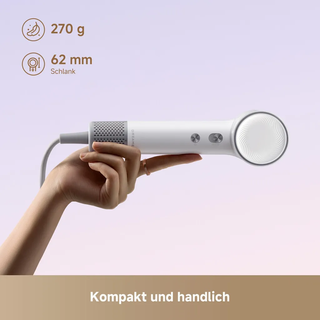 Phon Professionale Dreame Mini White: Potenza e Delicatezza 1200W - 14