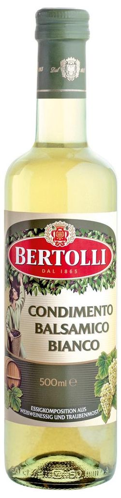 Bertolli Condimento Balsamico Bianco vinaigre léger et Image du produit 