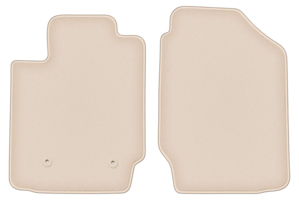 DURBAN Beige Velours-Fußmatten vorne für Toyota Corolla E12/E13 Schrägheck, Kombi, Limousine (2002-2007)