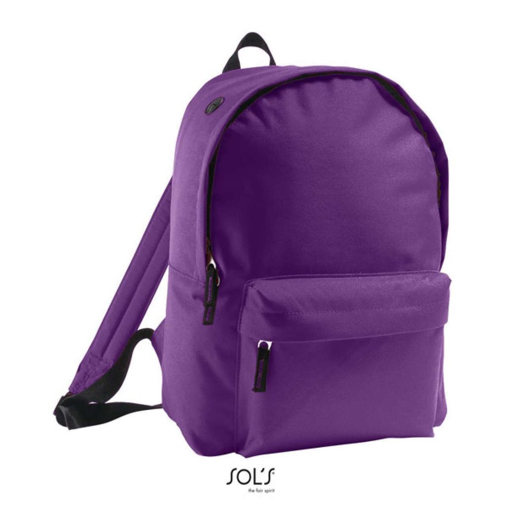 SOLs Bags 70100 | Backpack Rider Rucksack | 14 x 28 x 40 cm - Farbe: Dark Purple - Größe: 14 x 28 x 40 cm