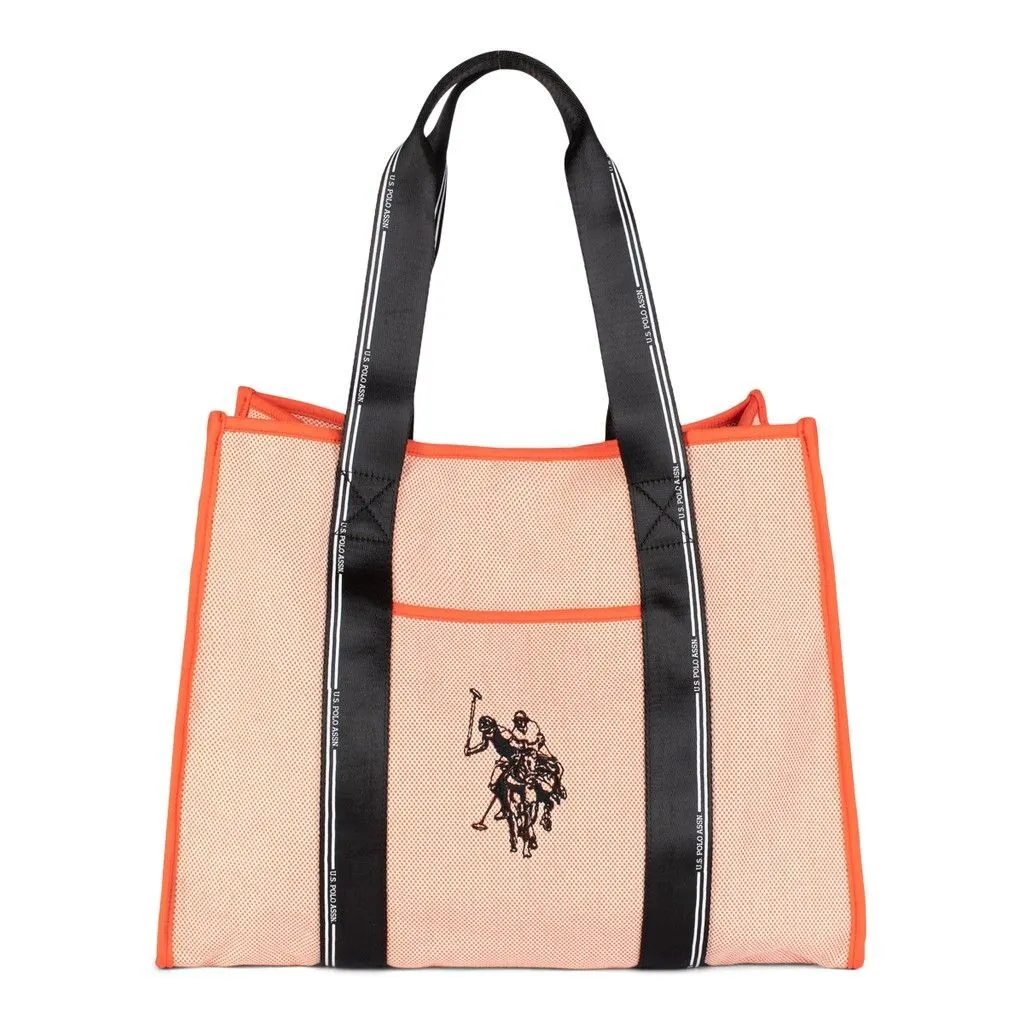 U.S. Polo Assn. BEUCV6023WUA301 Borsa Shopping Arancione - Originale