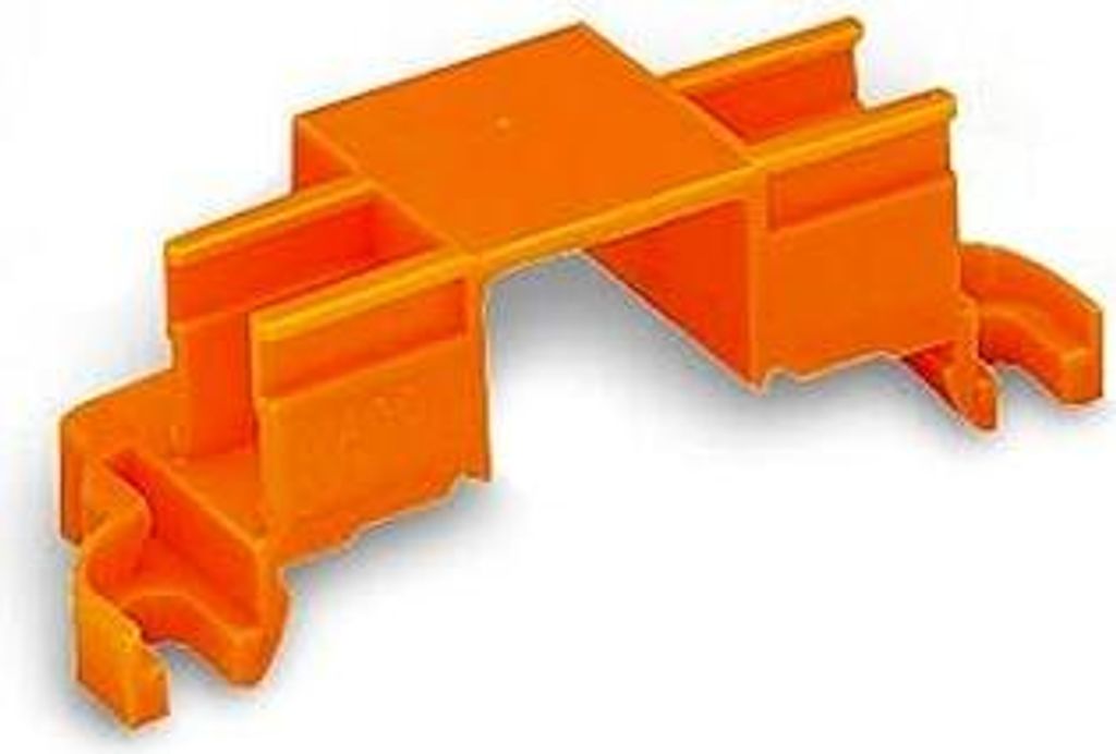 WAGO Befestigungsadapter 243-112 | 4 Steckplätze für 4- & 8-Leiter-Klemmen (Serie 243), 10 Stück, Schraubbefestigung für MICRO Verbindungsdosen...